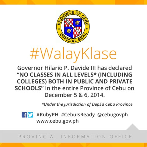 Walay Klase - Dec 5-6