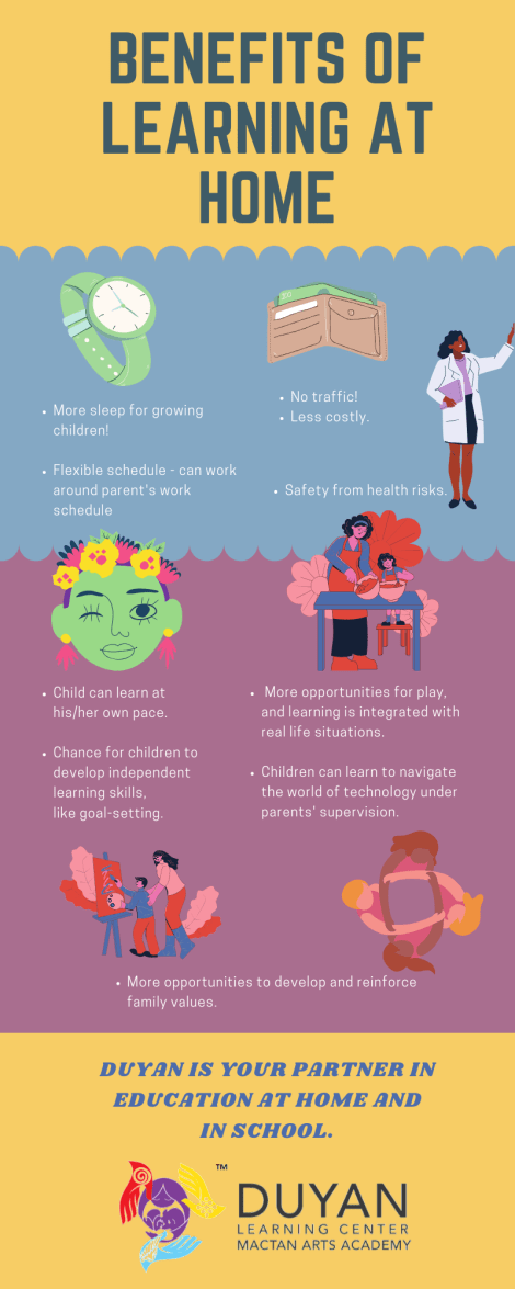 Benefits of learning at home